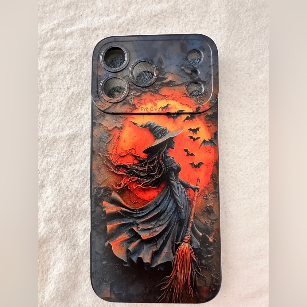 Witch and Bats Phone Case- IPhone 17 pro max case